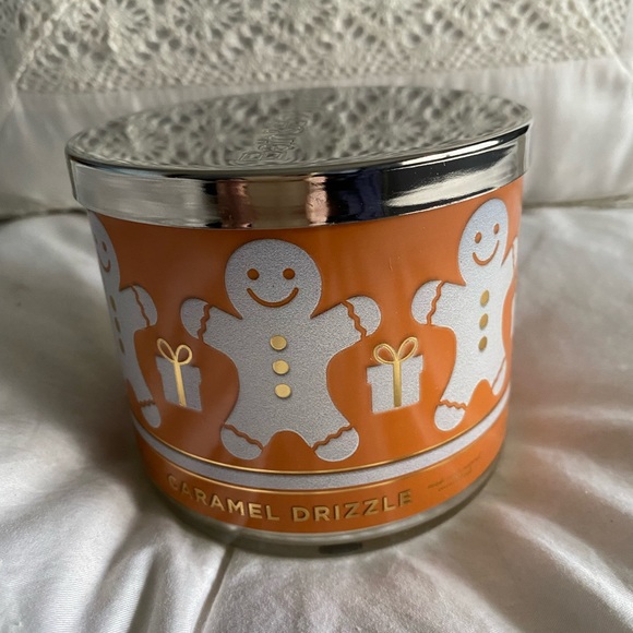 BBW Caramel Drizzle 3 wick in Gingerbreadman Jar